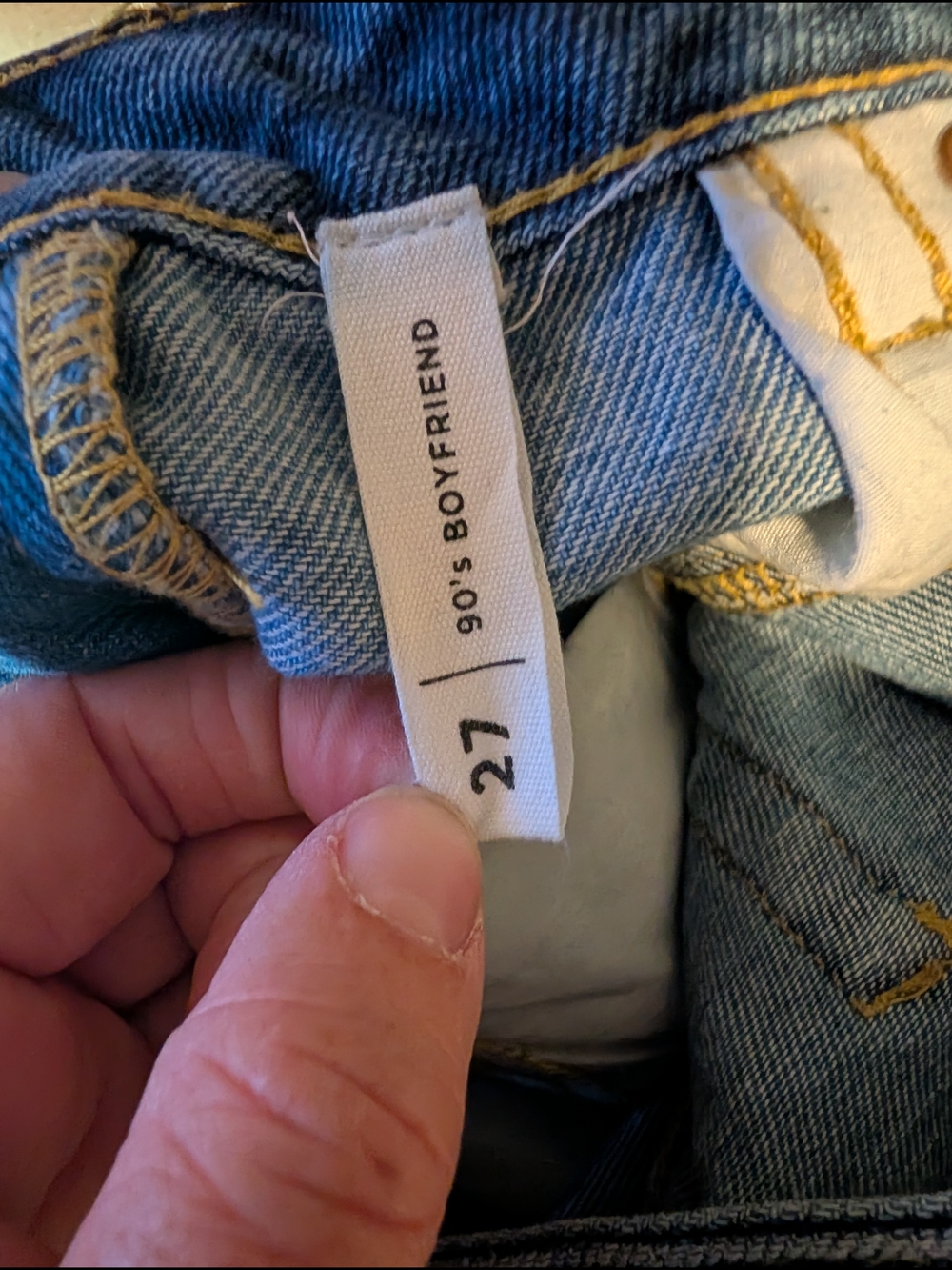 PacSun Two-Tone Blue Denim Jeans - Picture 4 of 5
